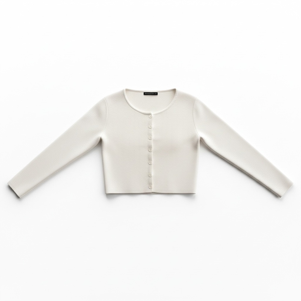 Brandy Melville White Athelia Knit Top